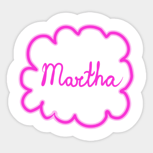 Martha. Female name. Sticker